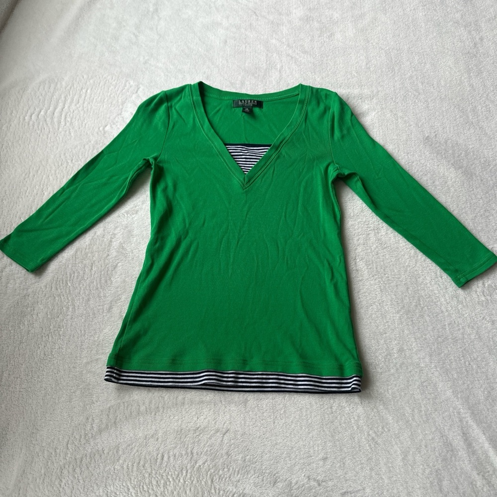 Ralph Lauren quarter sleeve top